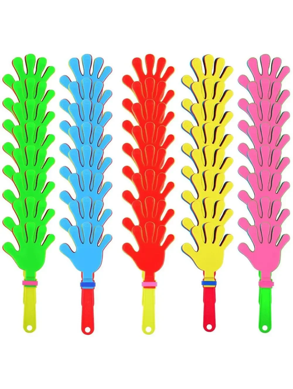 NWT Sunshane 40 Pieces Plastic Hand Clappers Noise Makers Birthday Party Favor